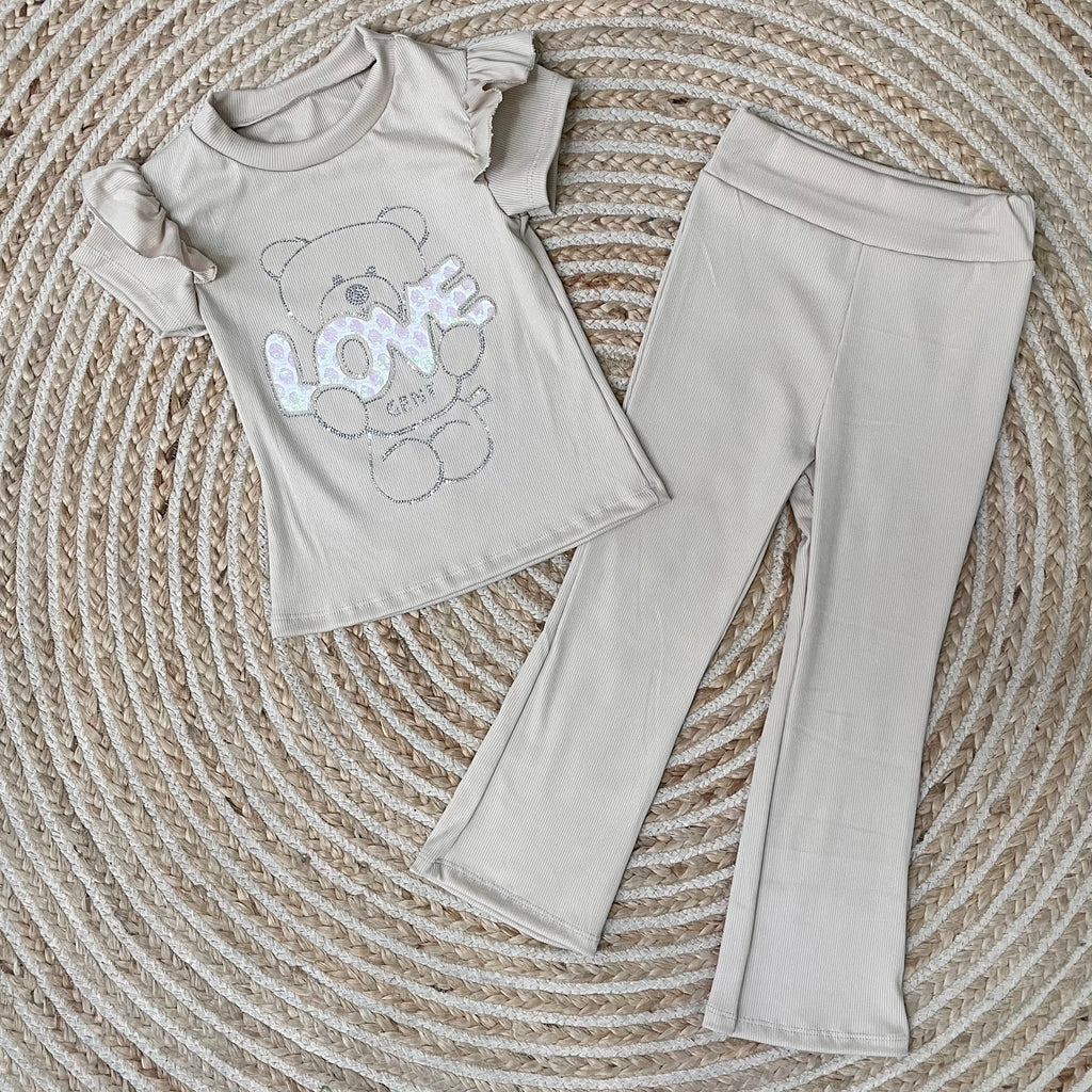 Conjunto Love beige