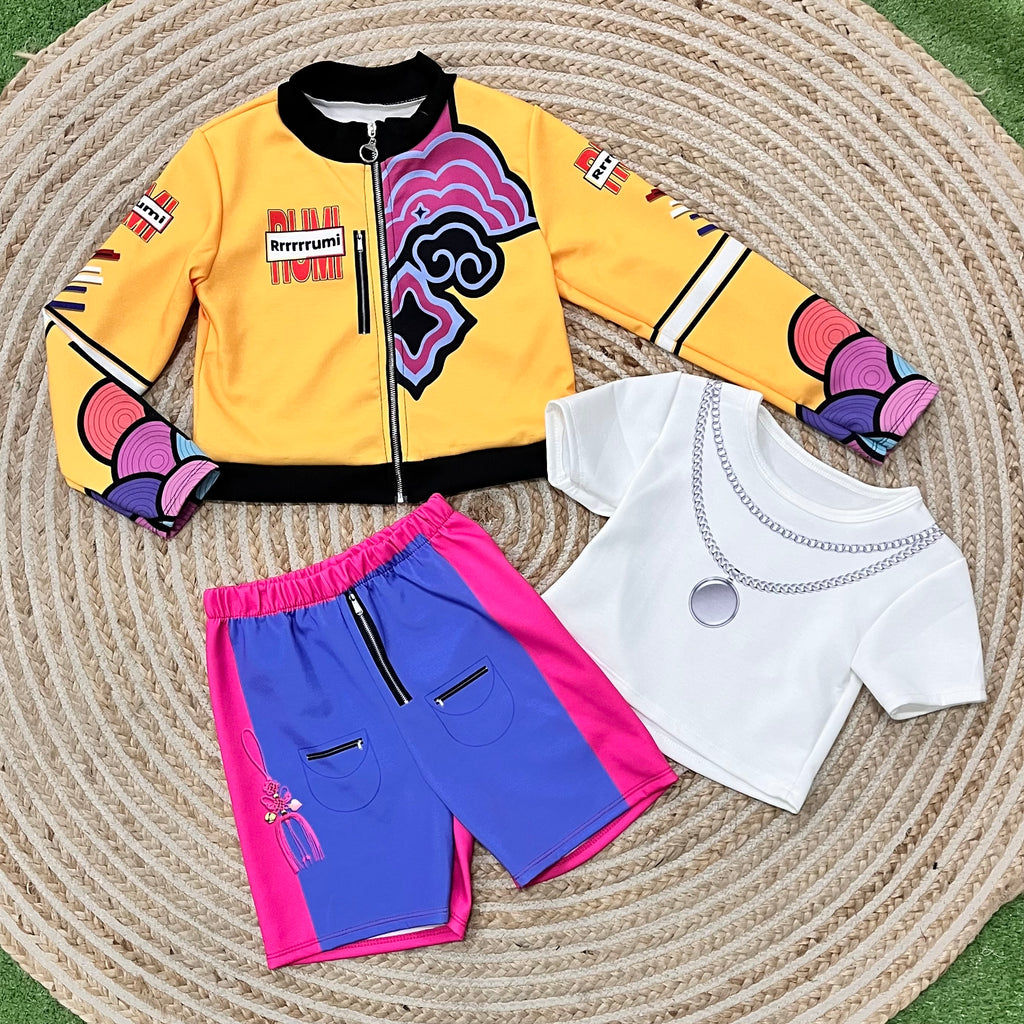 Conjunto kpop amarillo