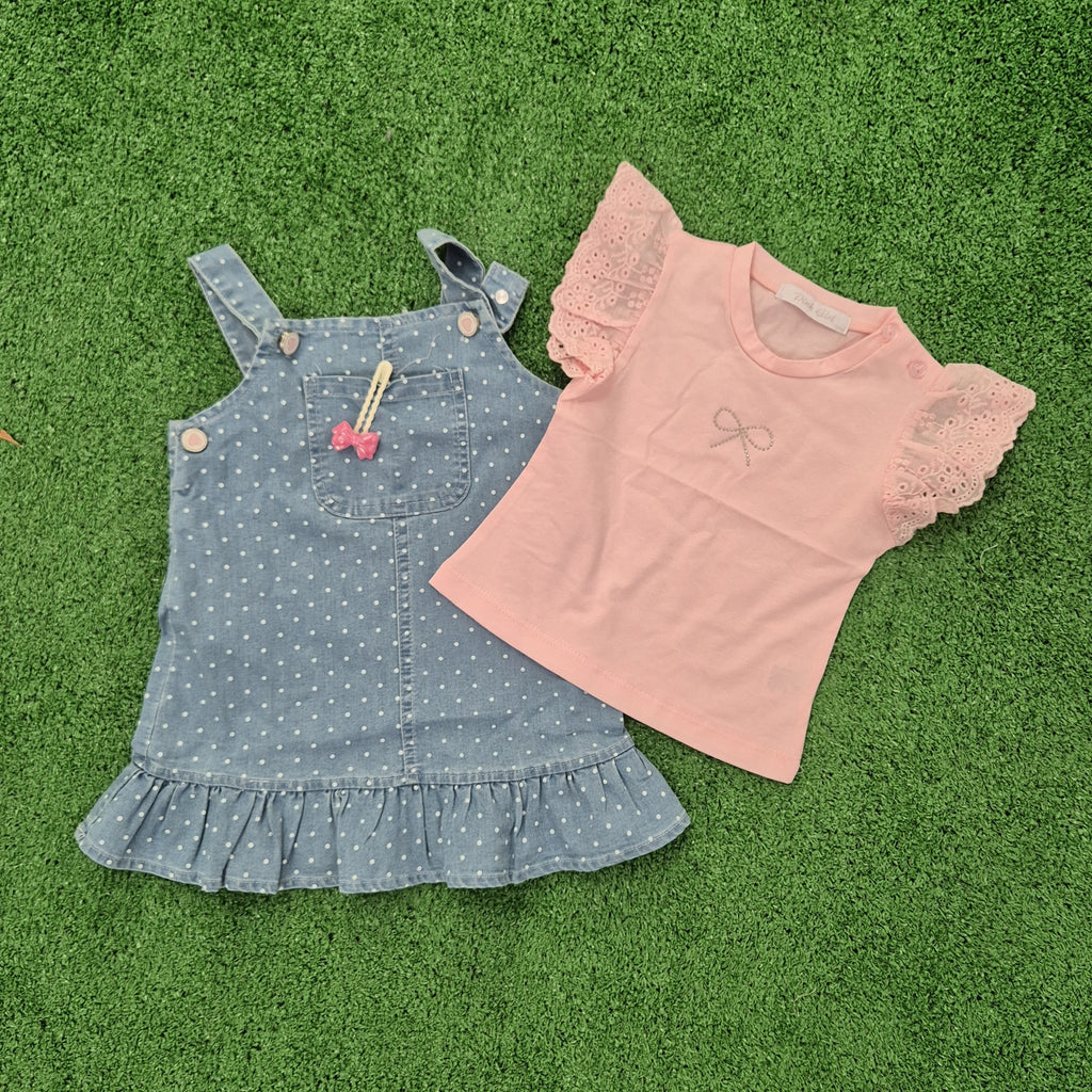 Vestido lunares rosa