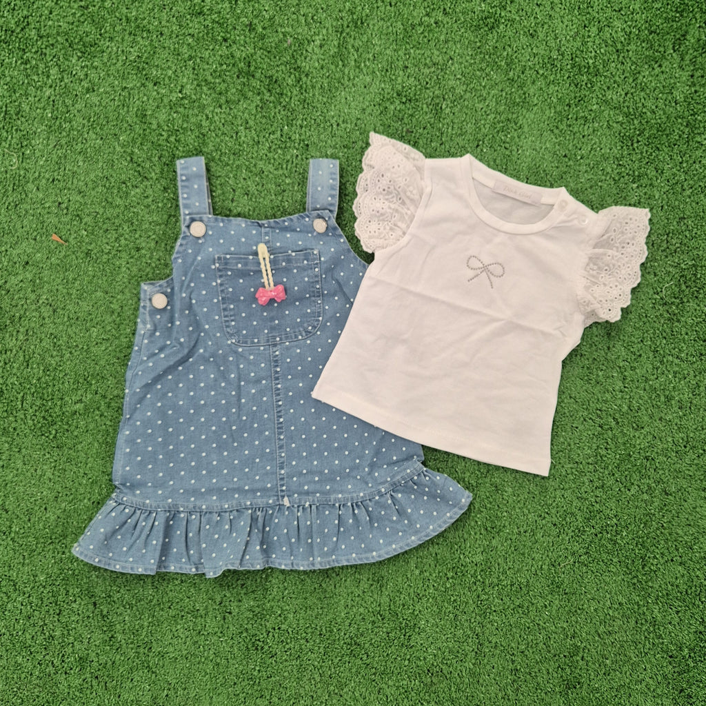 Vestido lunares blanco