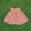 Vestido nido de abeja rosa