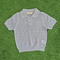 Camiseta hilo calada azul