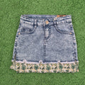 Falda jeans volante