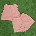 Conjunto lino rosa