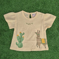 Camiseta Llama beige