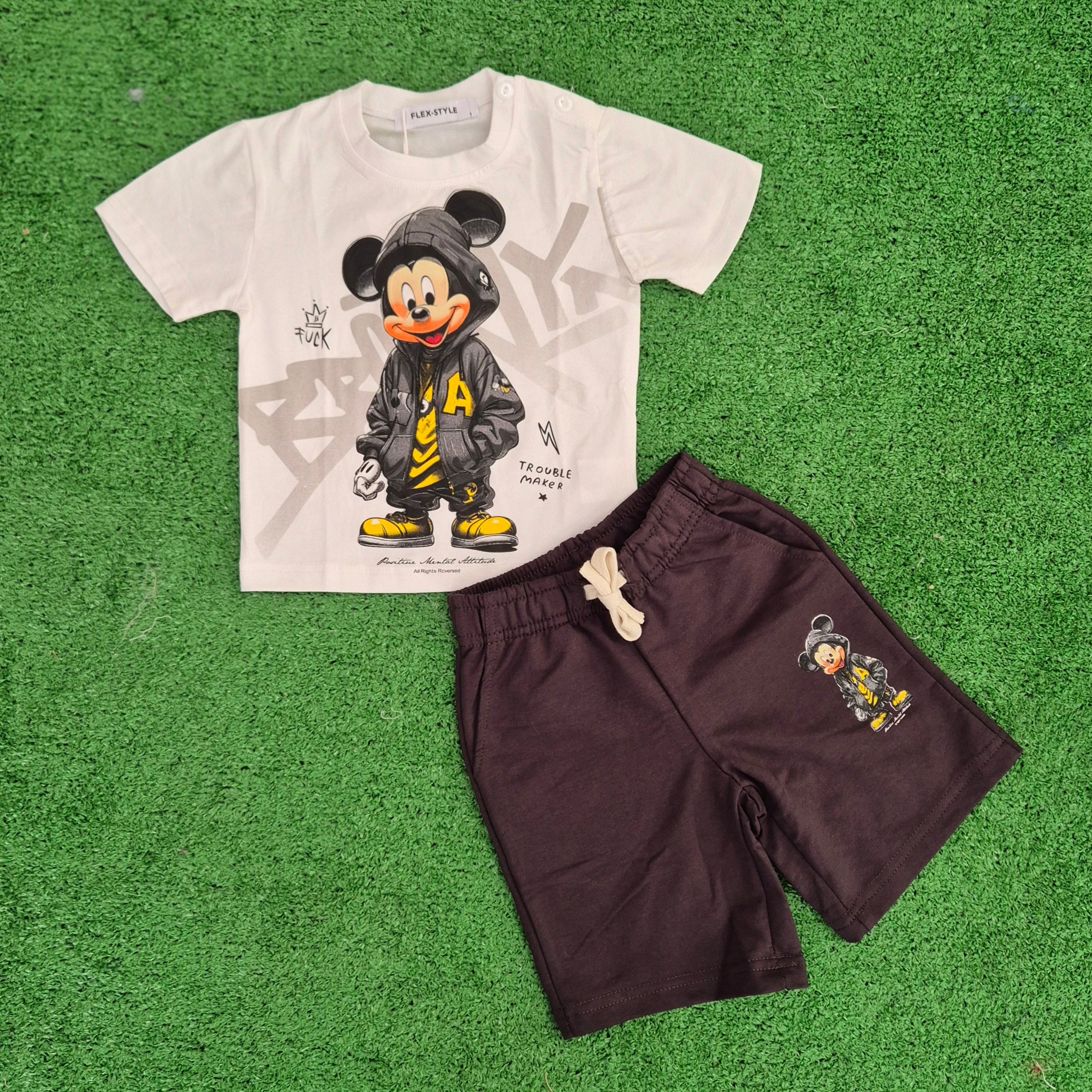 Conjunto Mickey blanco