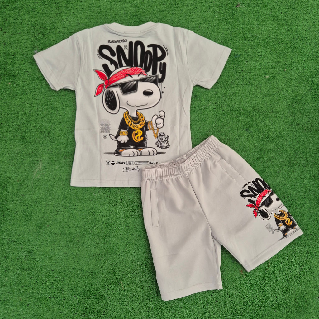 Conjunto Snoopy azul