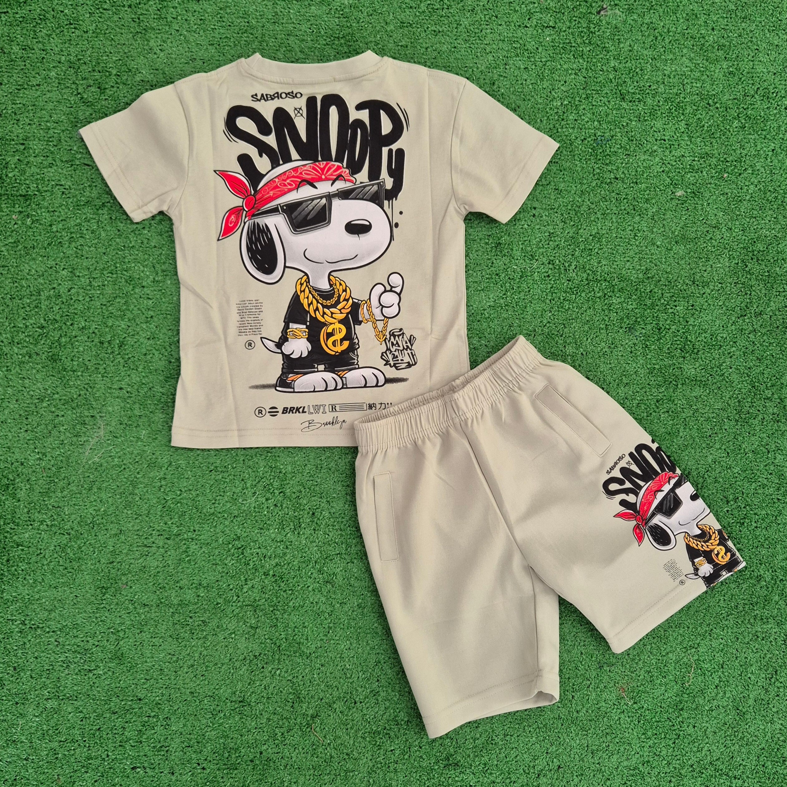 Conjunto Snoopy verde