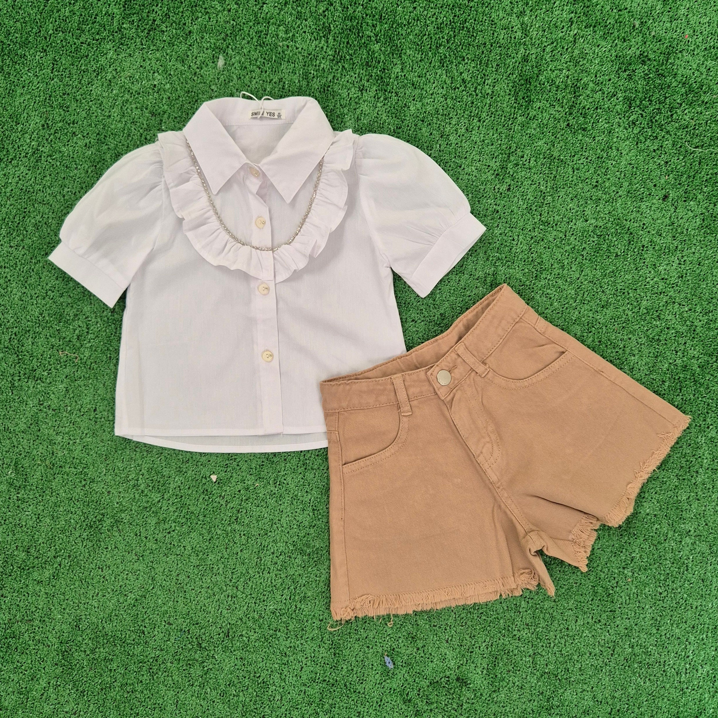 Conjunto Blusa beige