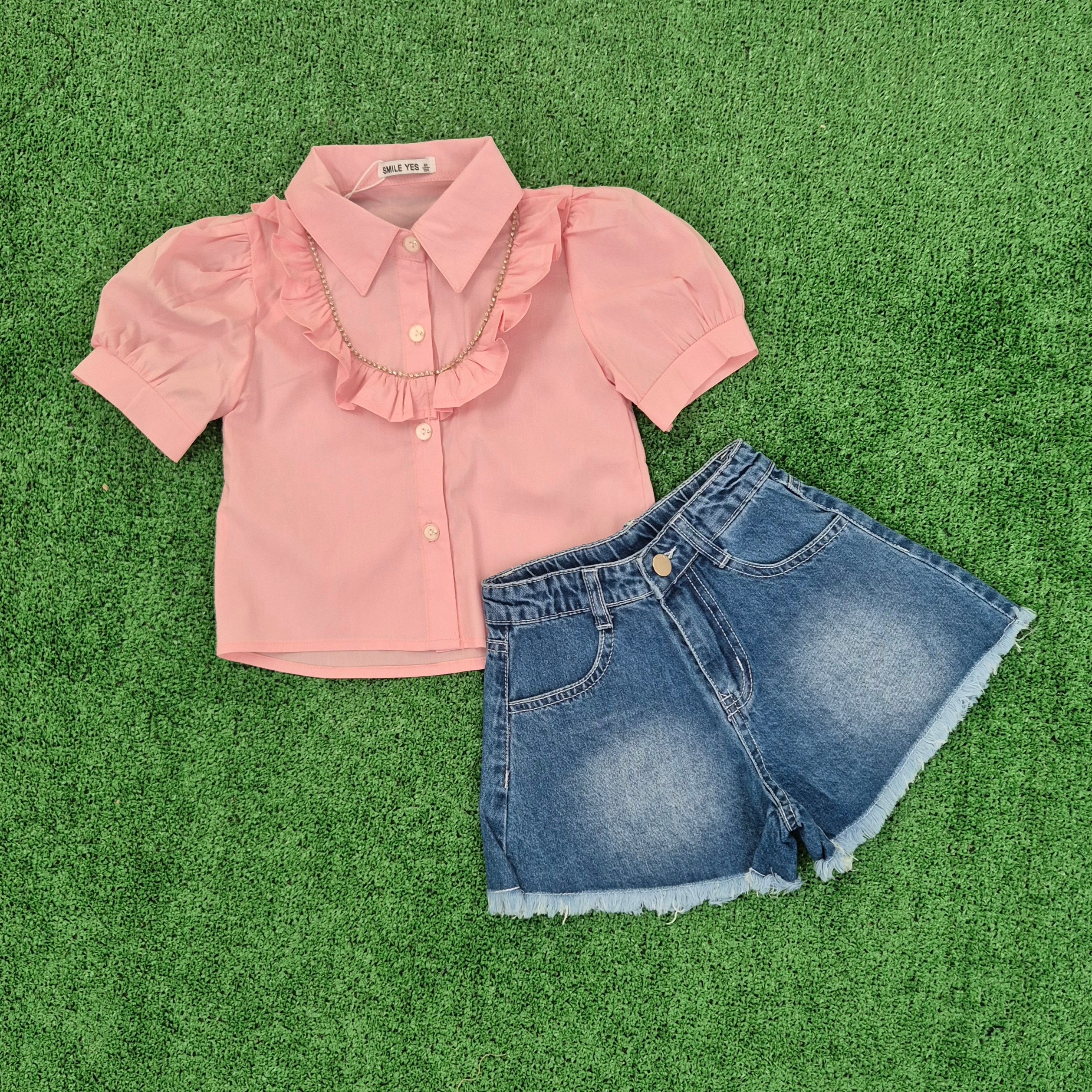 Conjunto Blusa rosa