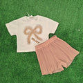 Conjunto Lazo Piedra rosa