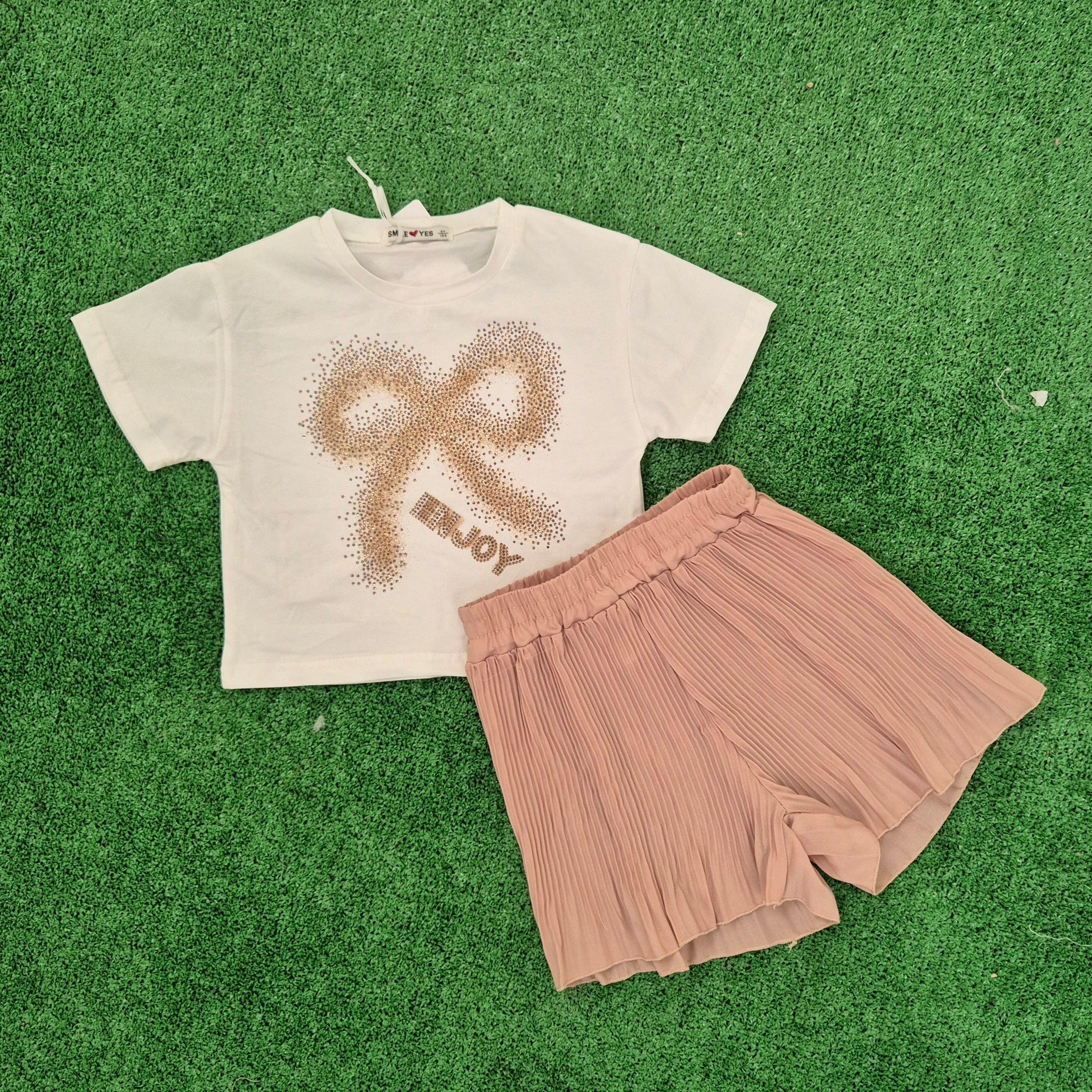 Conjunto Lazo Piedra rosa