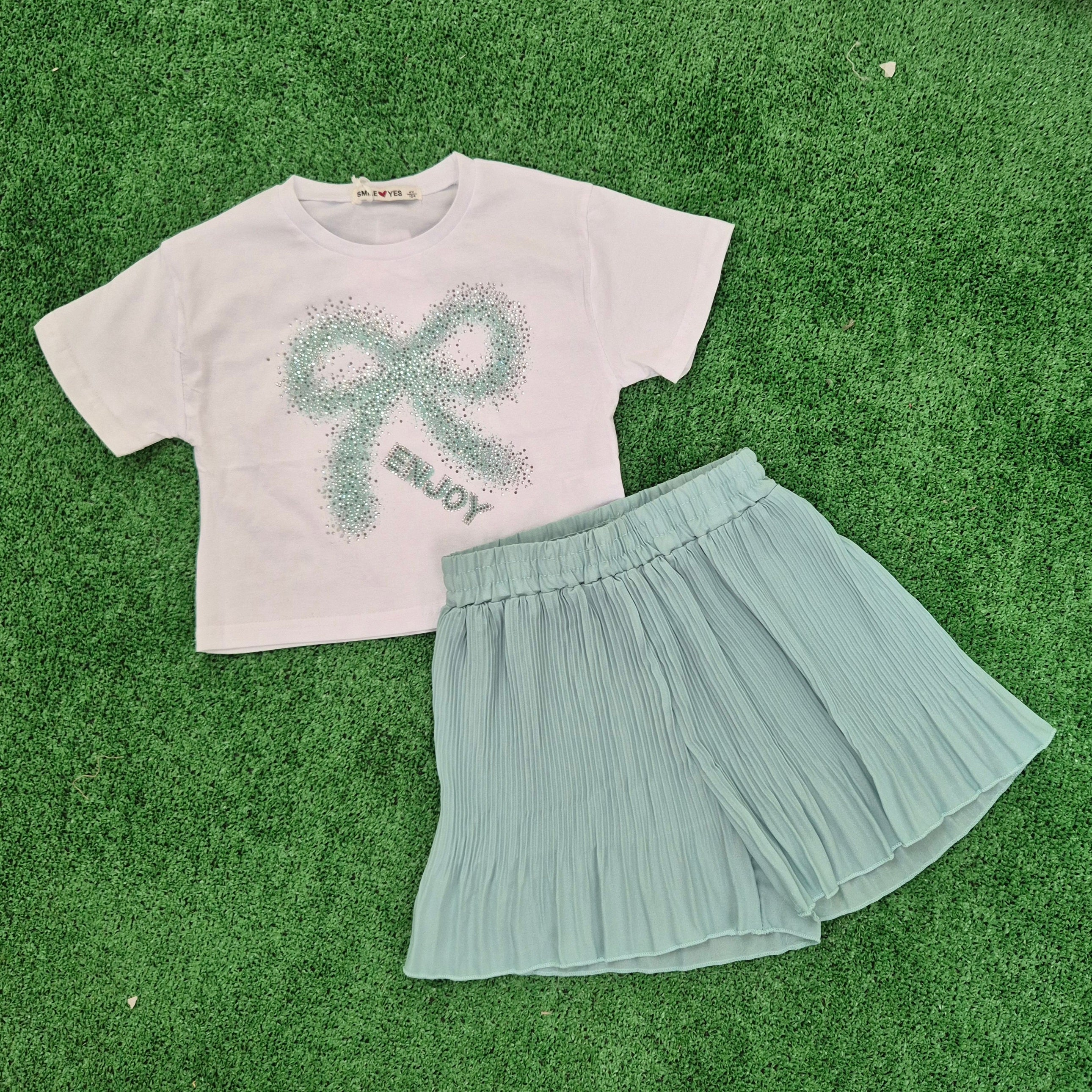 Conjunto Lazo Piedra verde