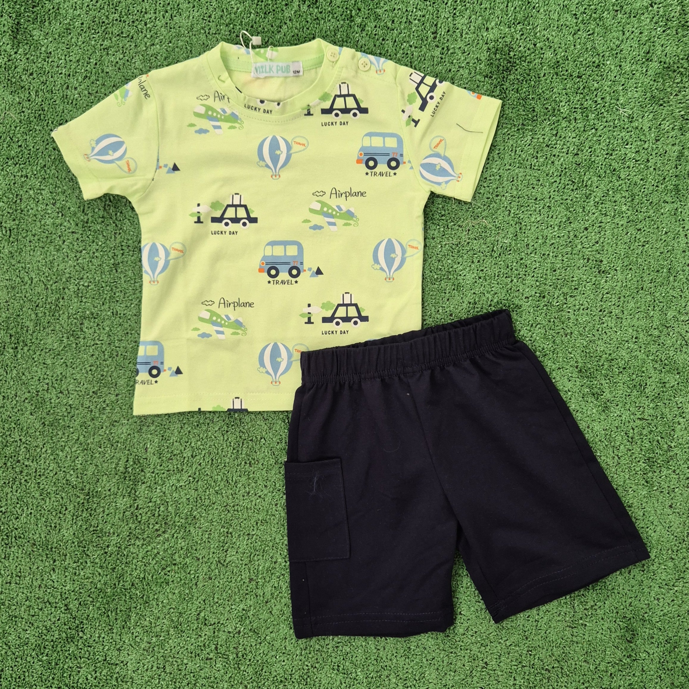 Conjunto Airplane verde
