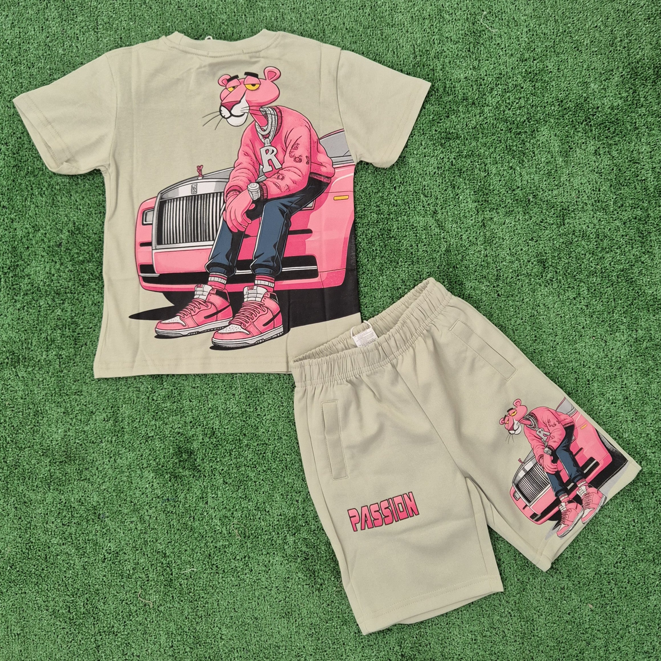Conjunto Pantera coche verde
