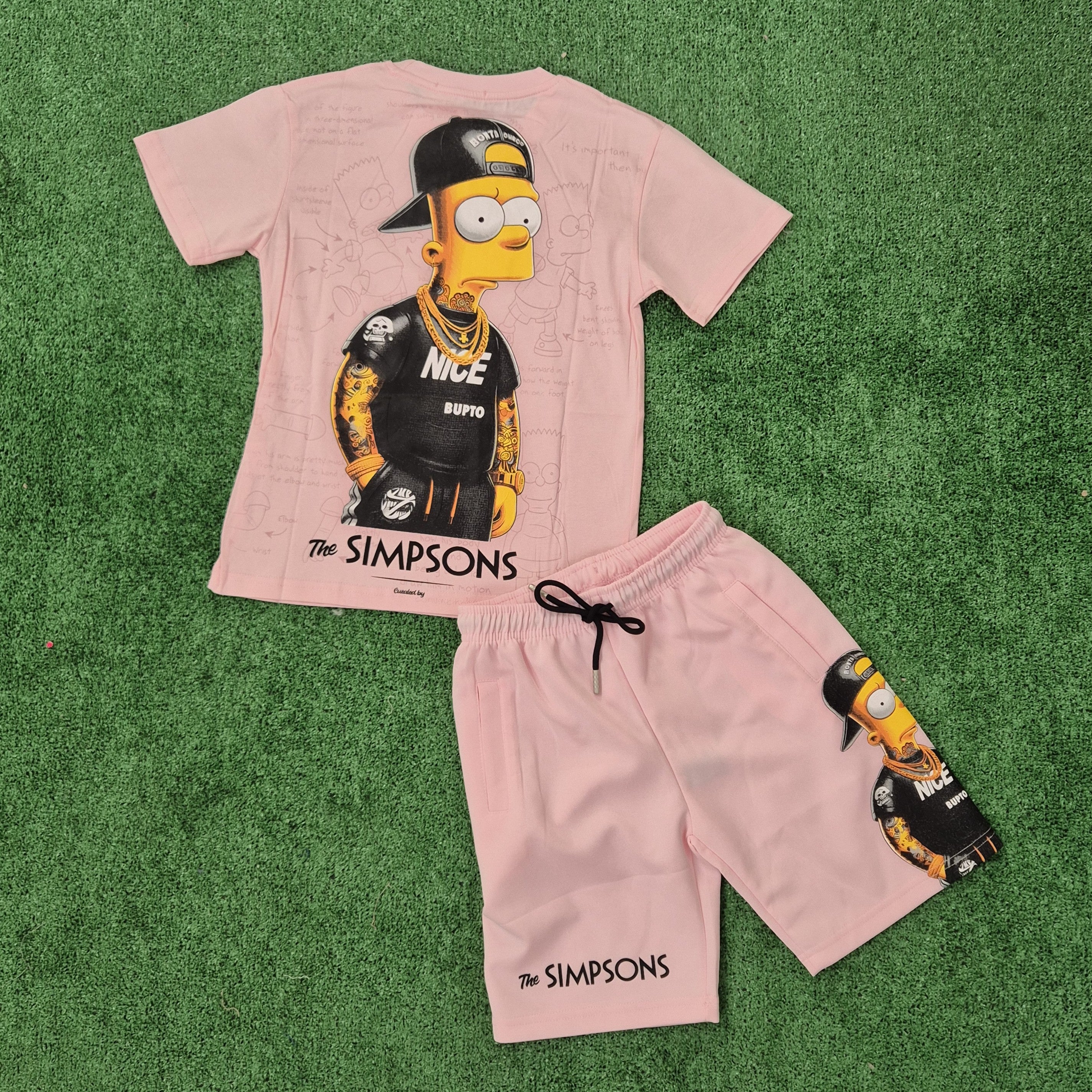 Conjunto Bart rosa