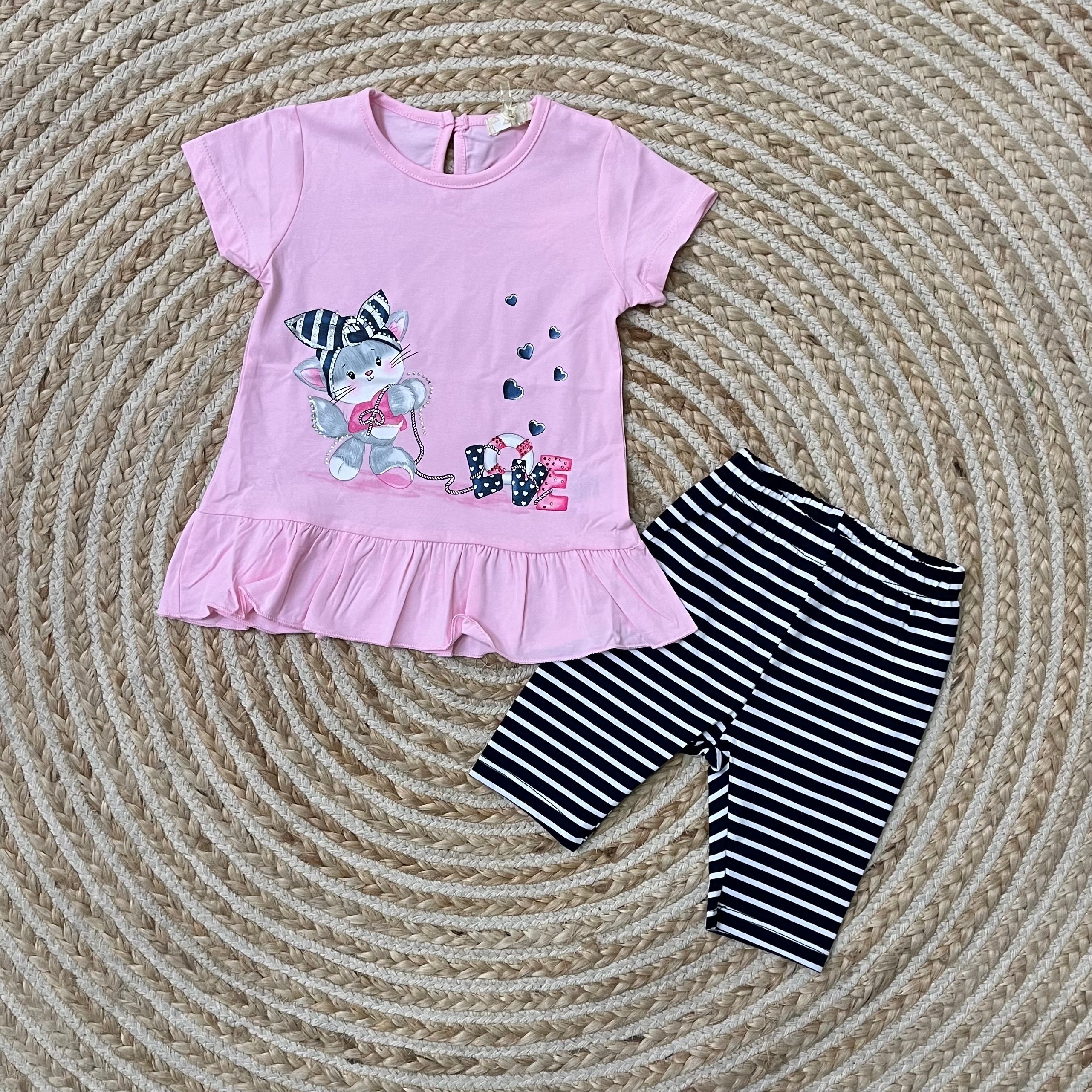 Conjunto marinero rosa