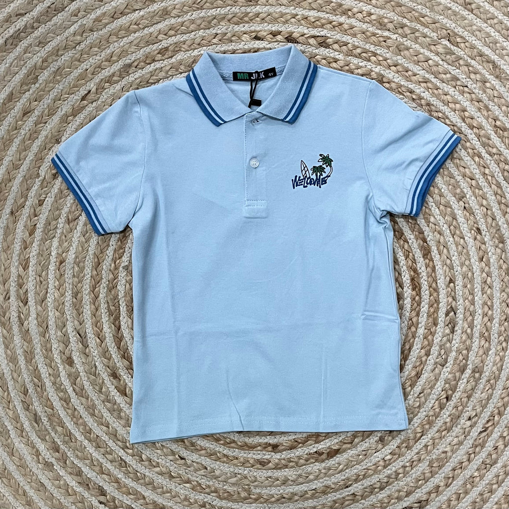 Polo beach azul