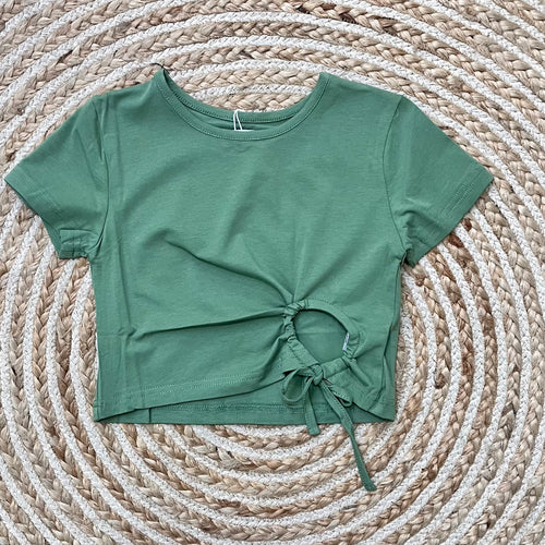 Camiseta nudo verde