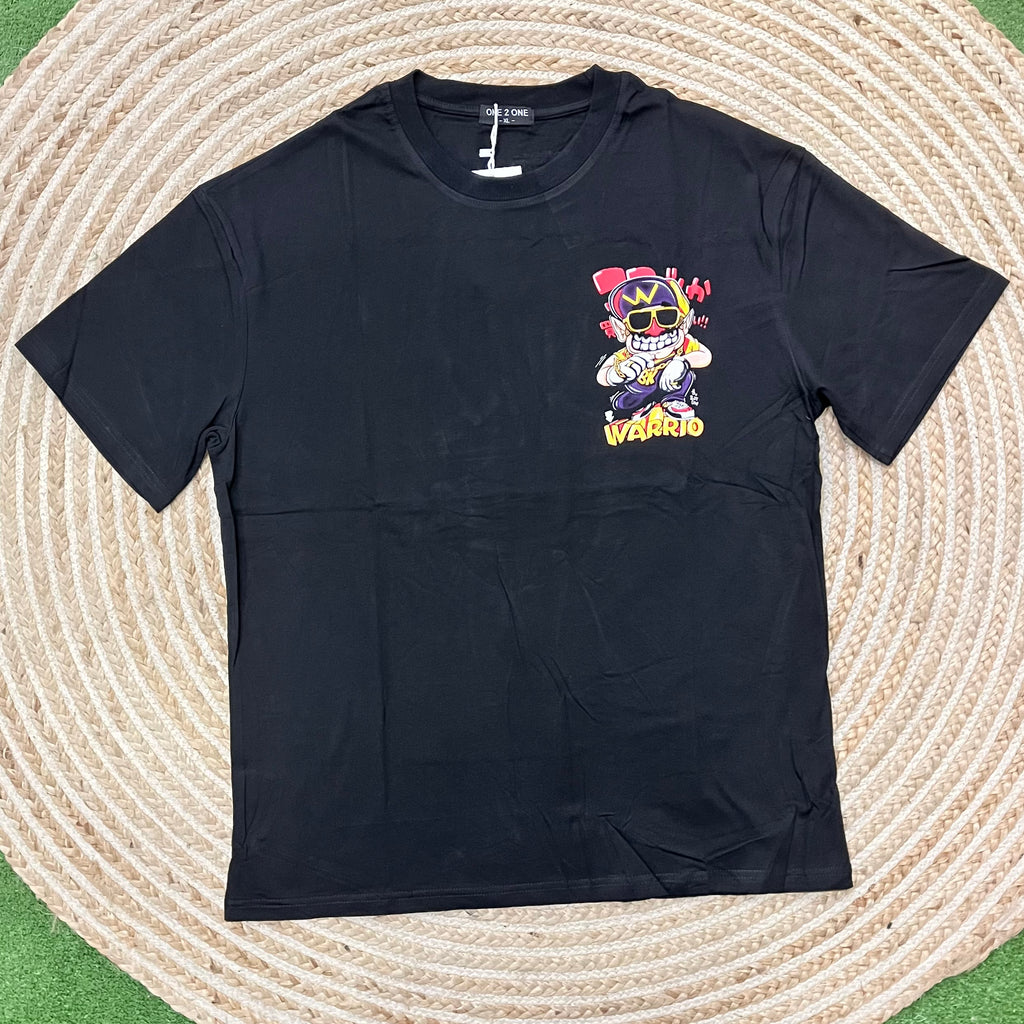 Camiseta Warrio Oversize negra