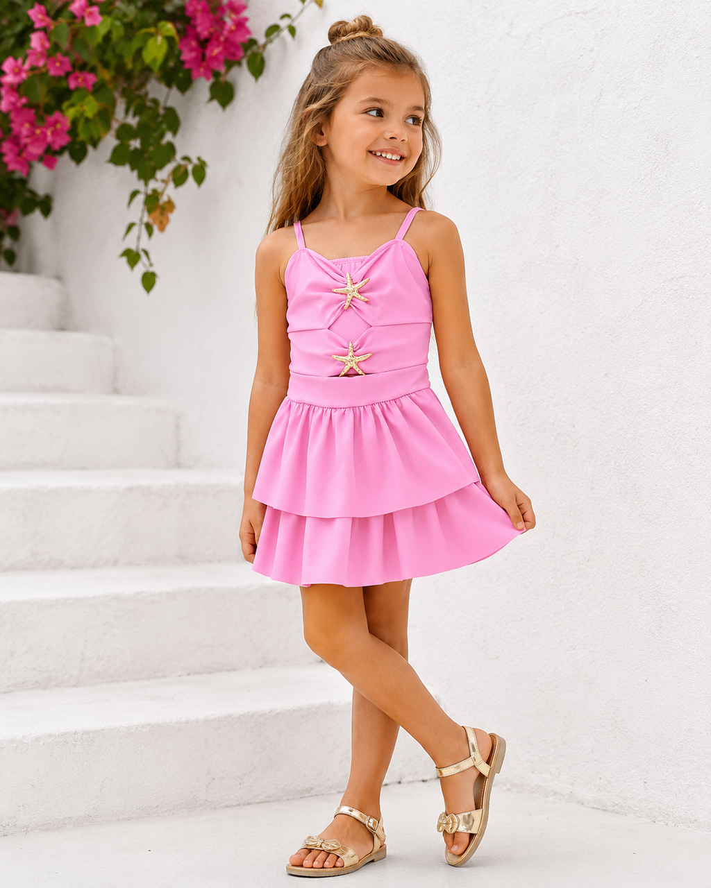 Vestido mar rosa
