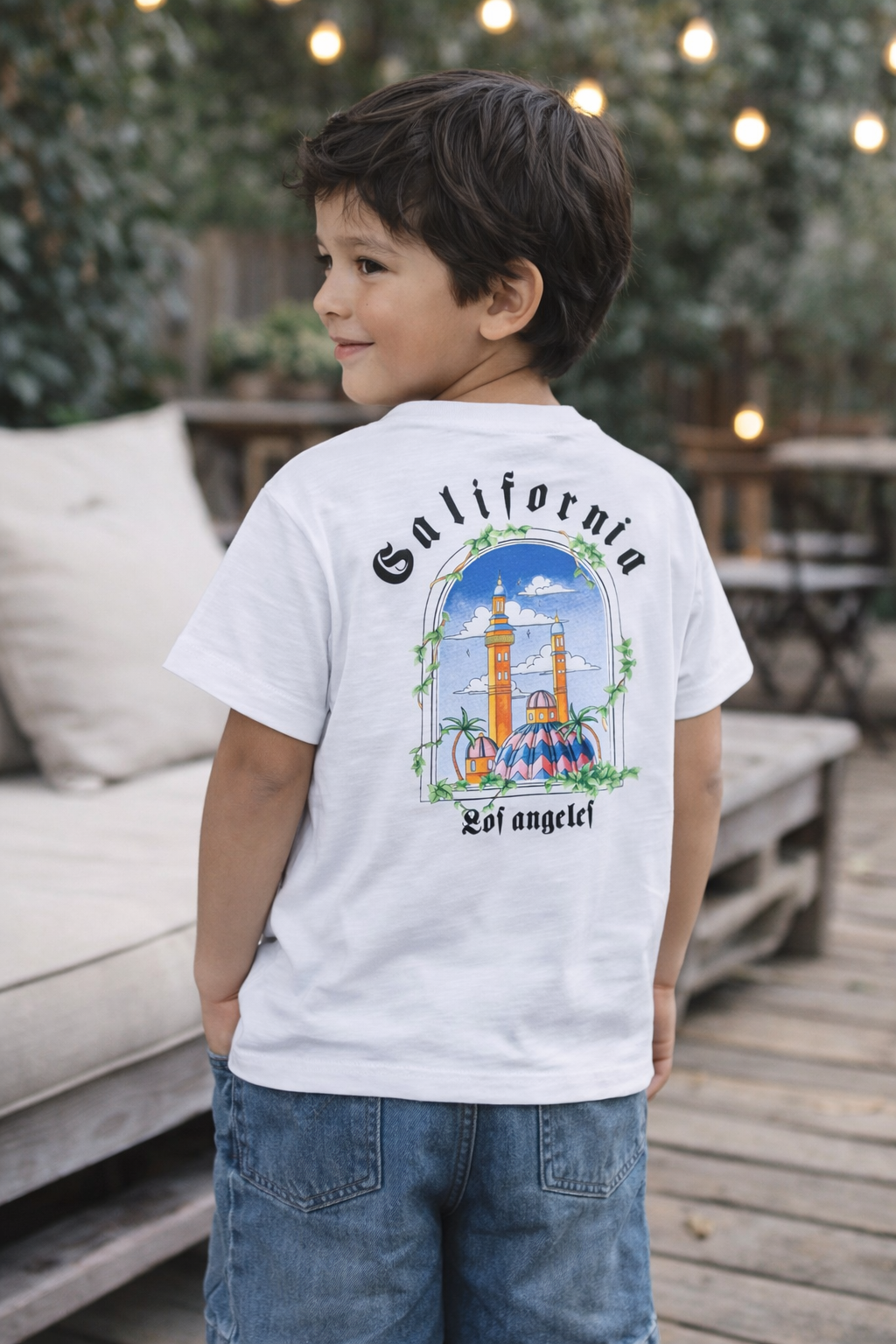 Camiseta california blanca
