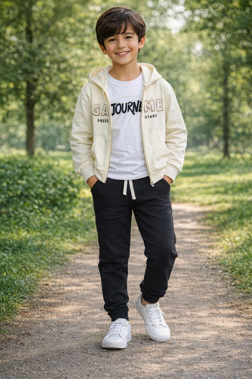Conjunto game beige