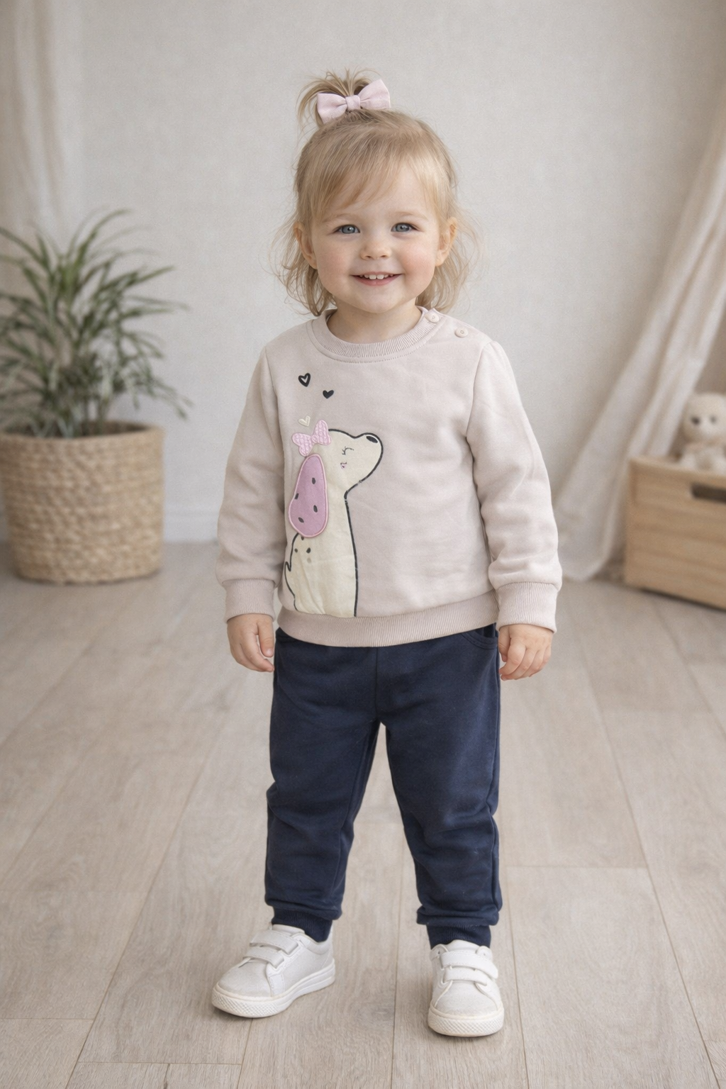 Conjunto perrito beige