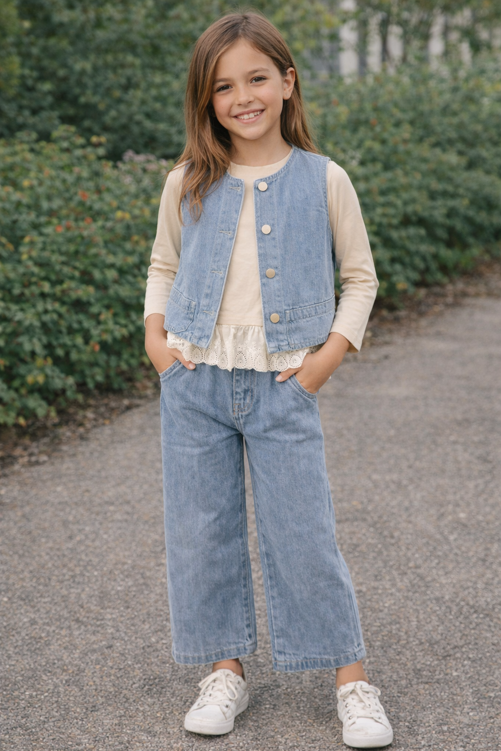 Conjunto puntilla claro