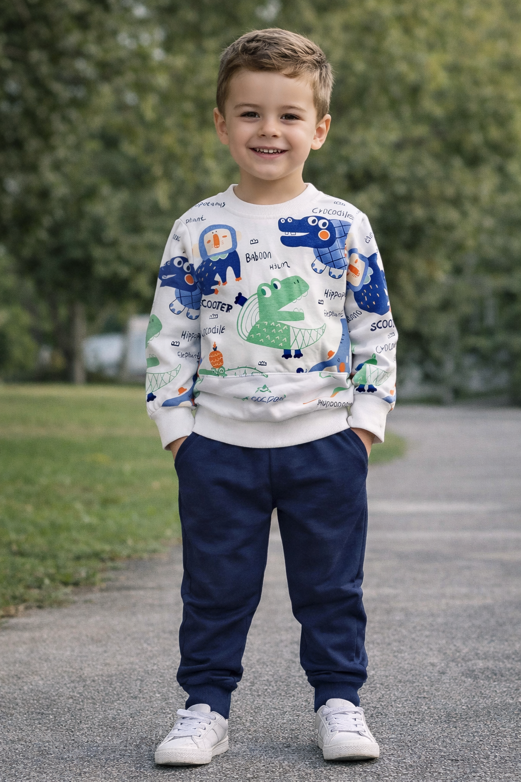 Chandal cocodrilo blanco