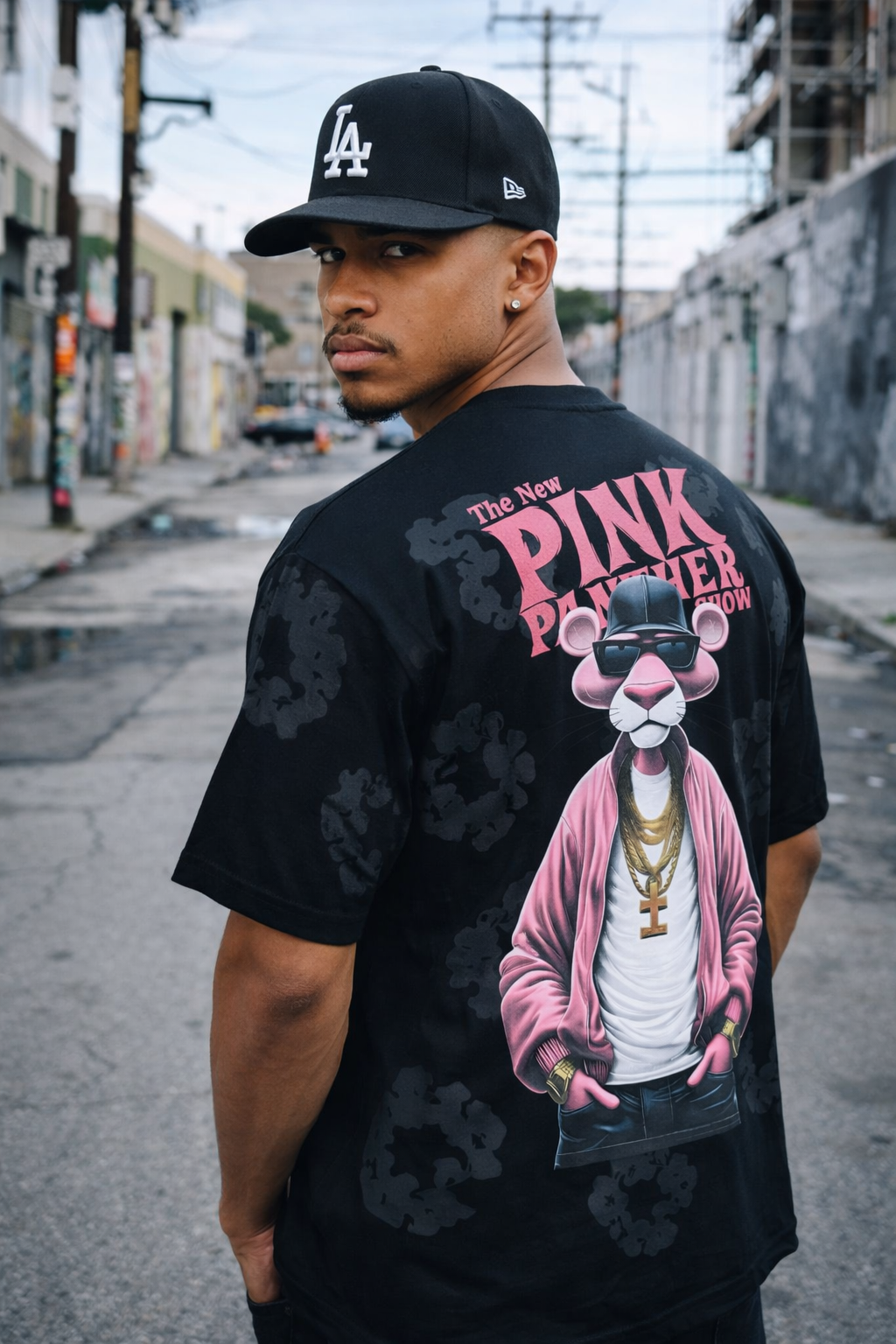 Camiseta Pink negra