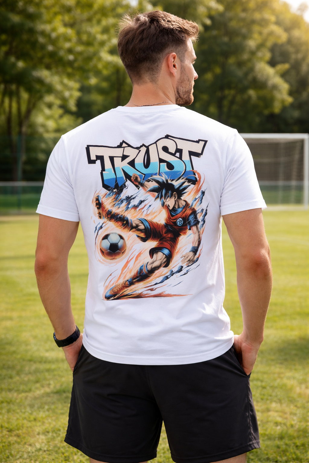 Camiseta trust blanca oversize