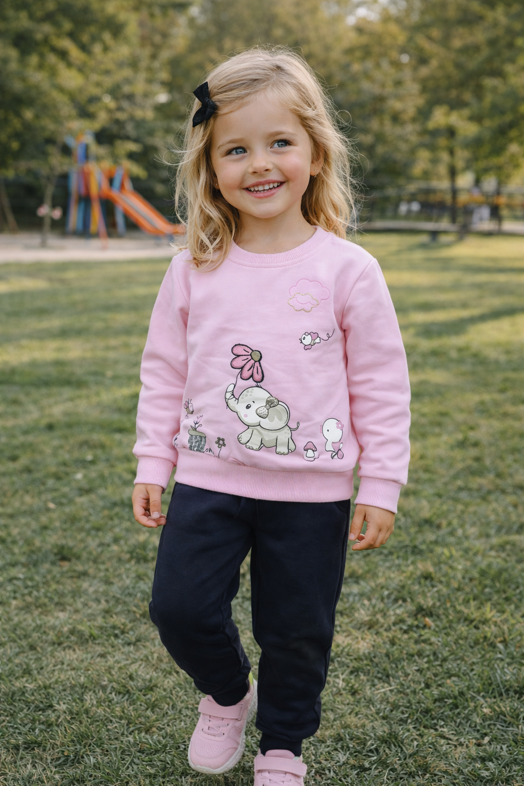 Chandal elefante rosa