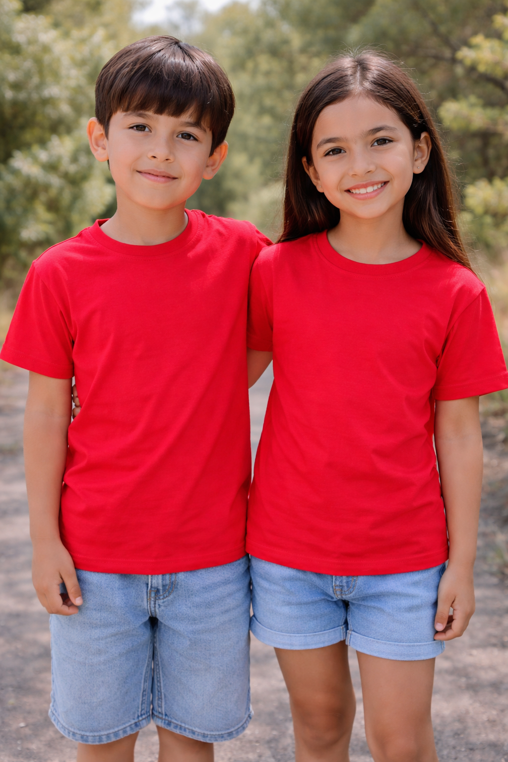 Camiseta algodon roja