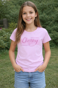 Camiseta cherry rosa
