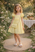 Vestido vichy amarillo