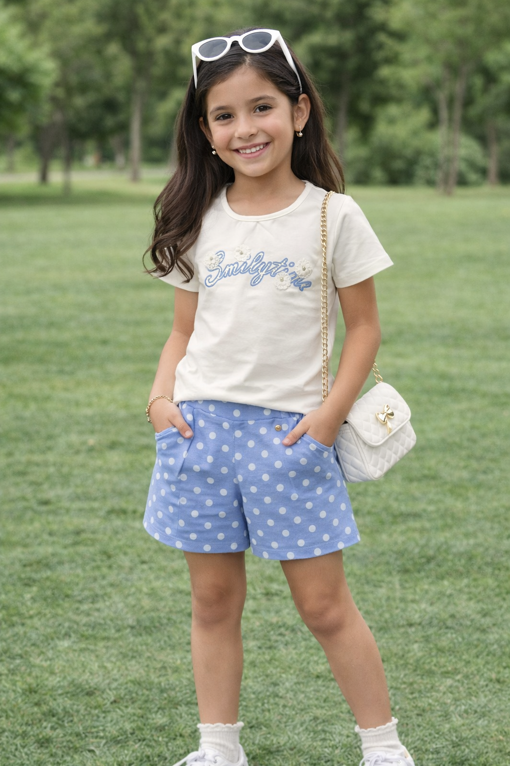 Conjunto lunares blanco
