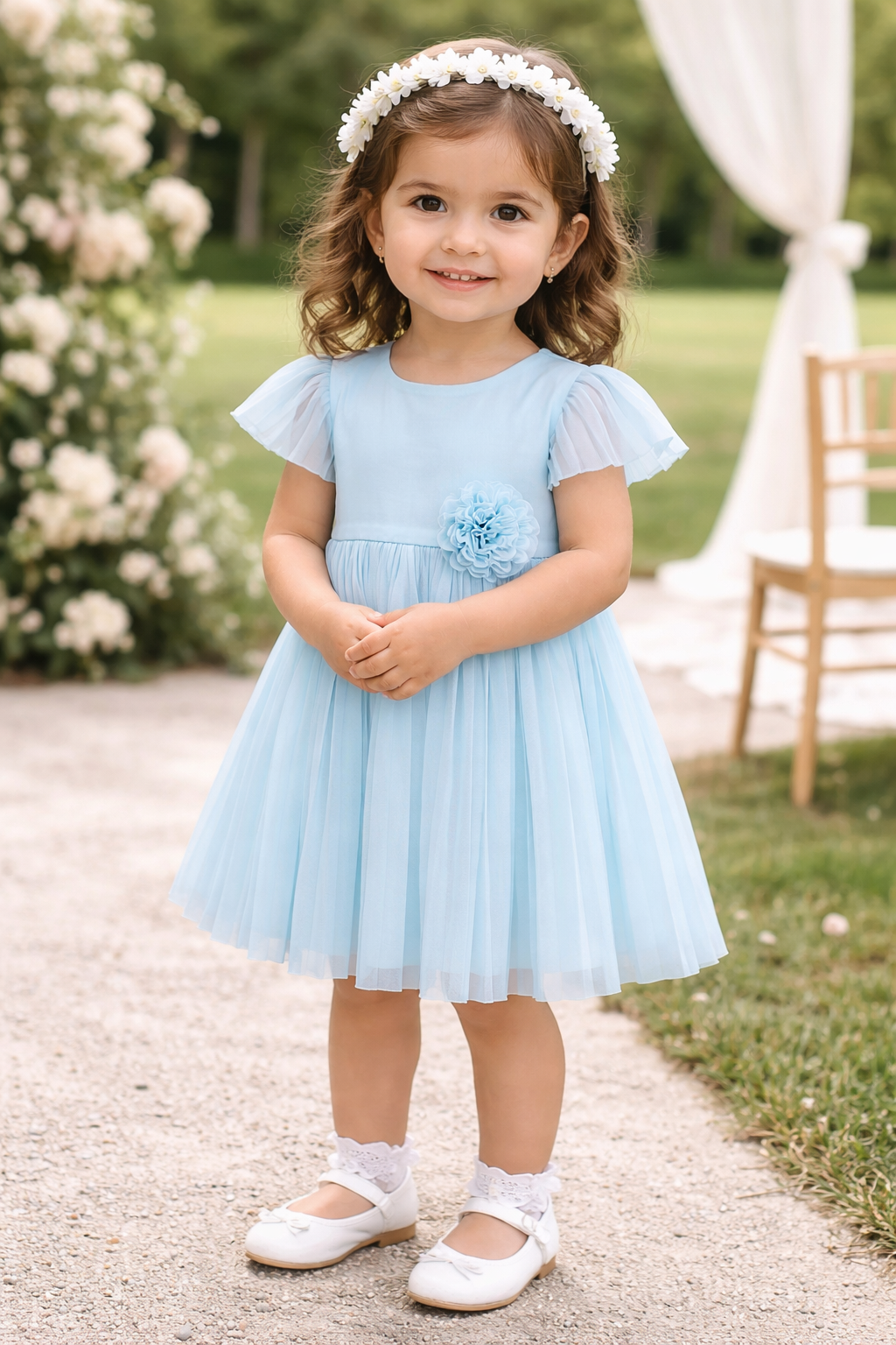 Vestido amapola azul
