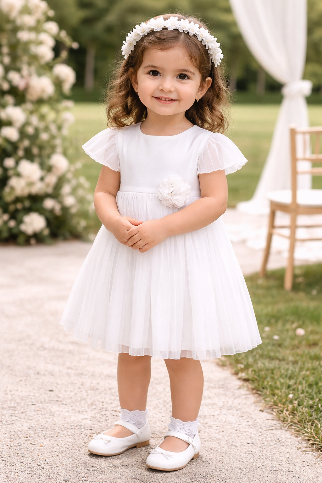 Vestido amapola blanco
