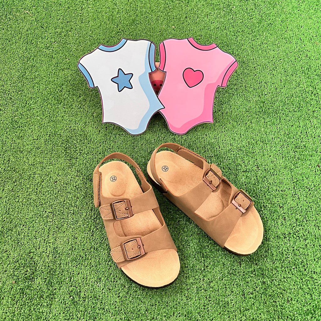 Sandalia Belcro Taupe