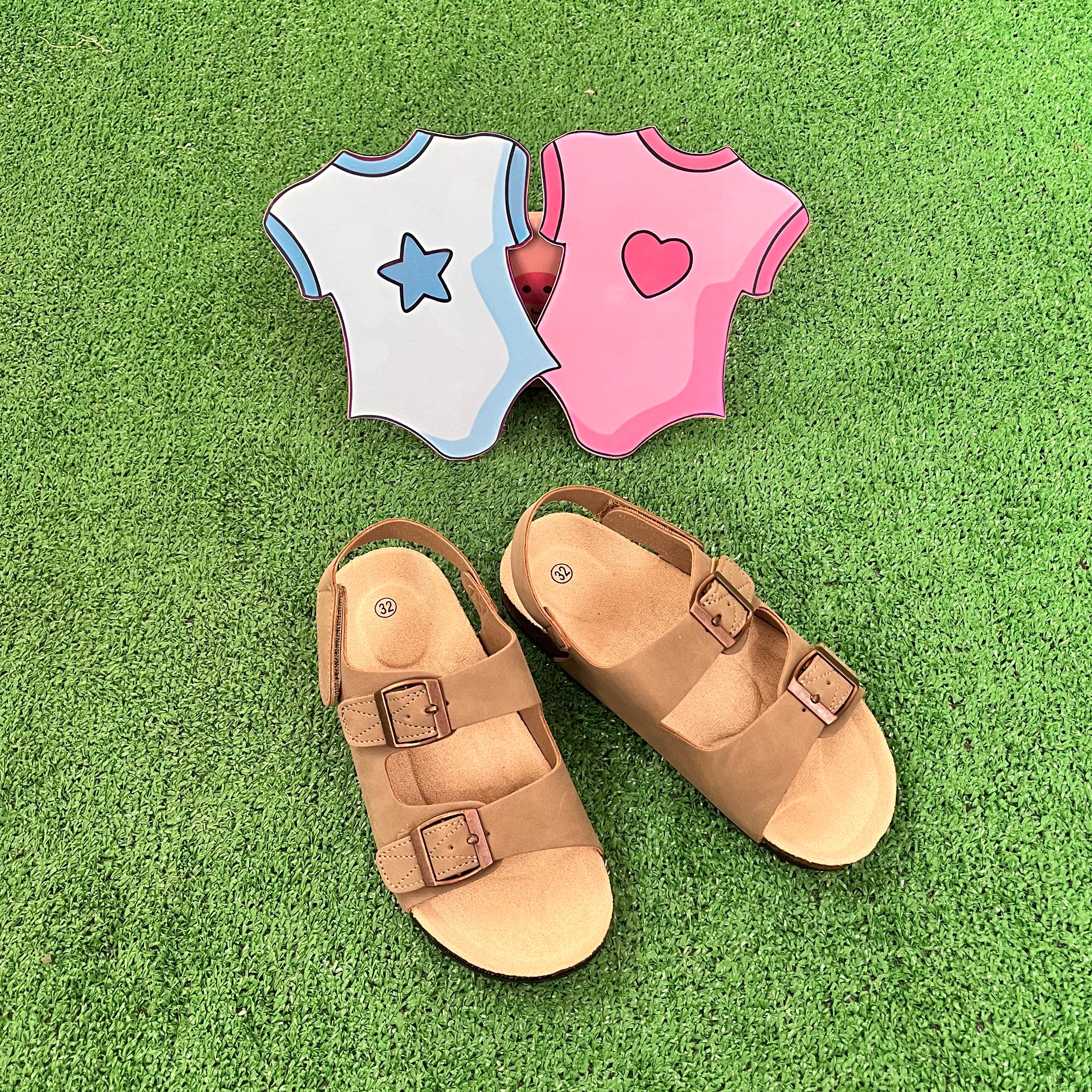 Sandalia Belcro Taupe