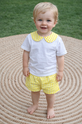 Conjunto cuello vichy amarillo