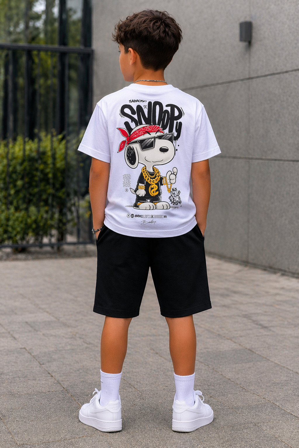 Conjunto Snoopy blanco