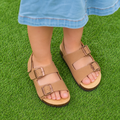 Sandalia Belcro Taupe