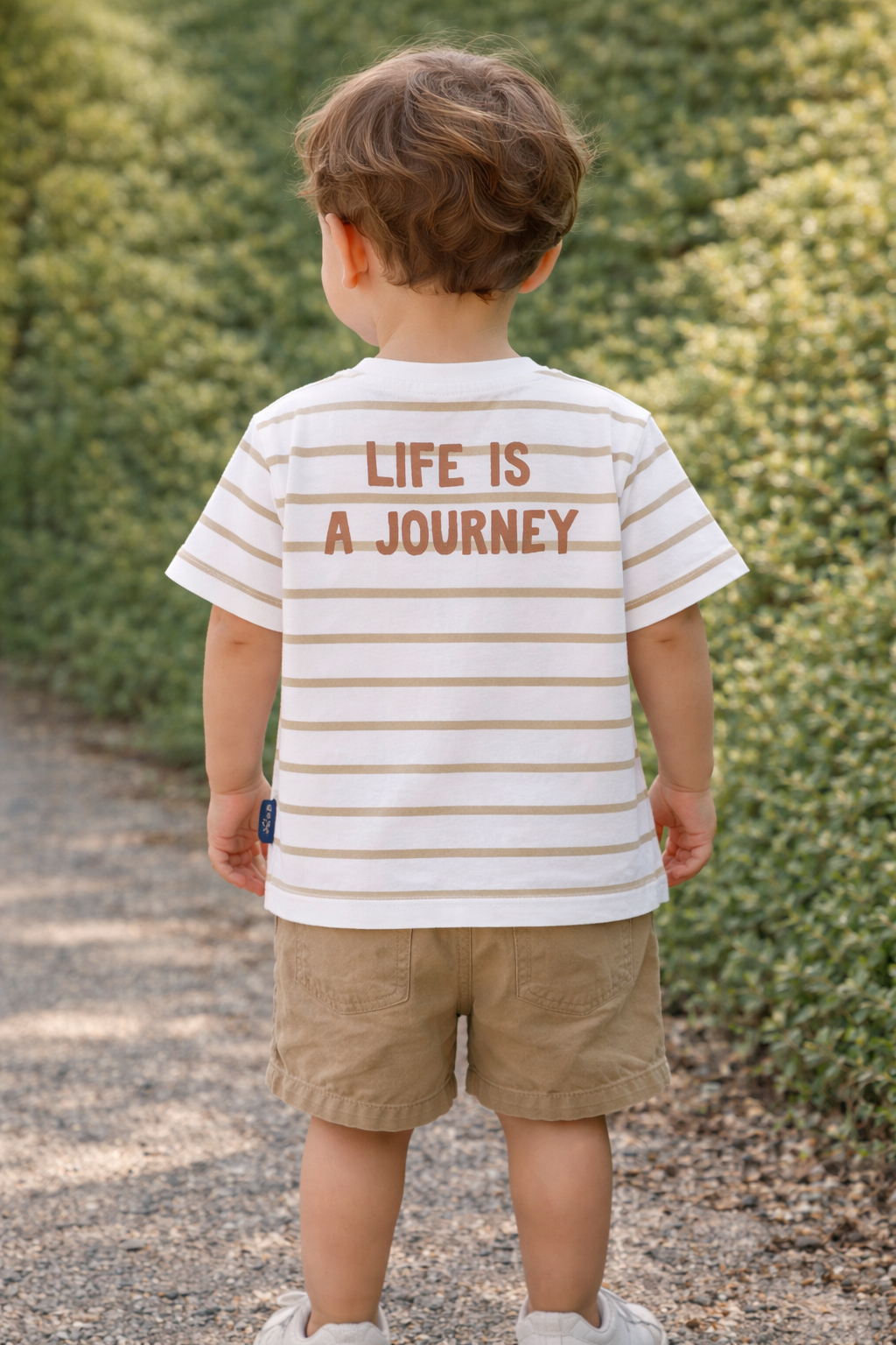 Camiseta journey beige