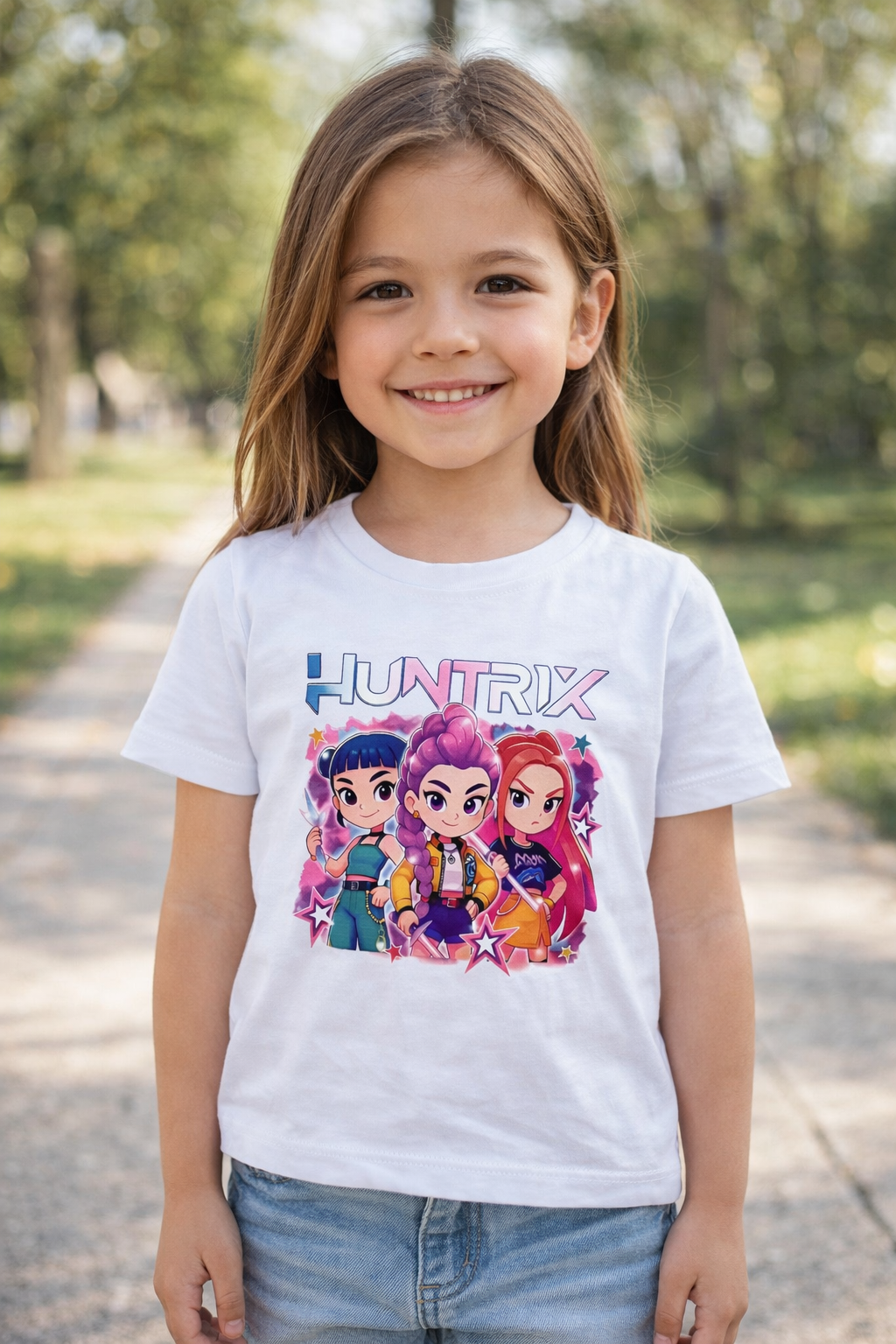 Camiseta Huntrix blanca
