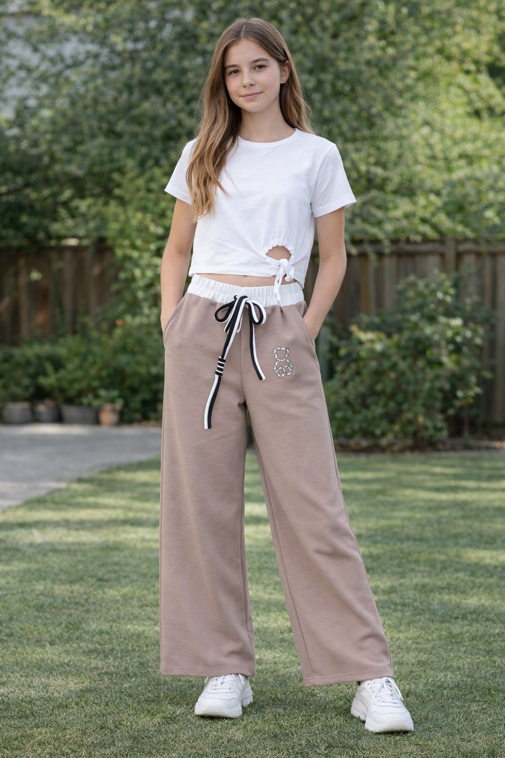 Pantalón capa de aire marrón