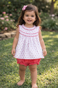 Conjunto flores coral