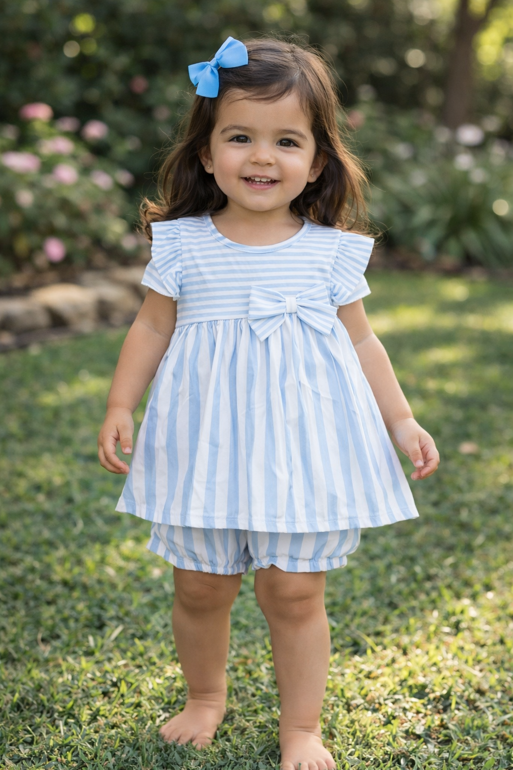 Vestido rayas azul