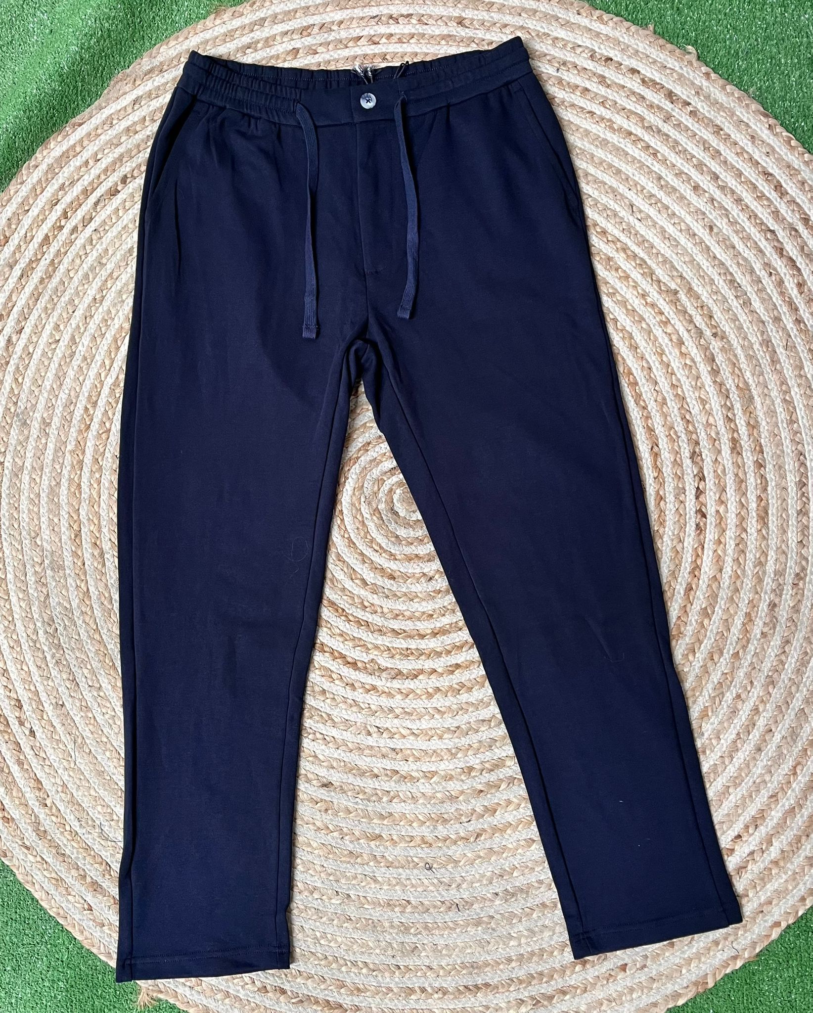 Pantalon boton marino